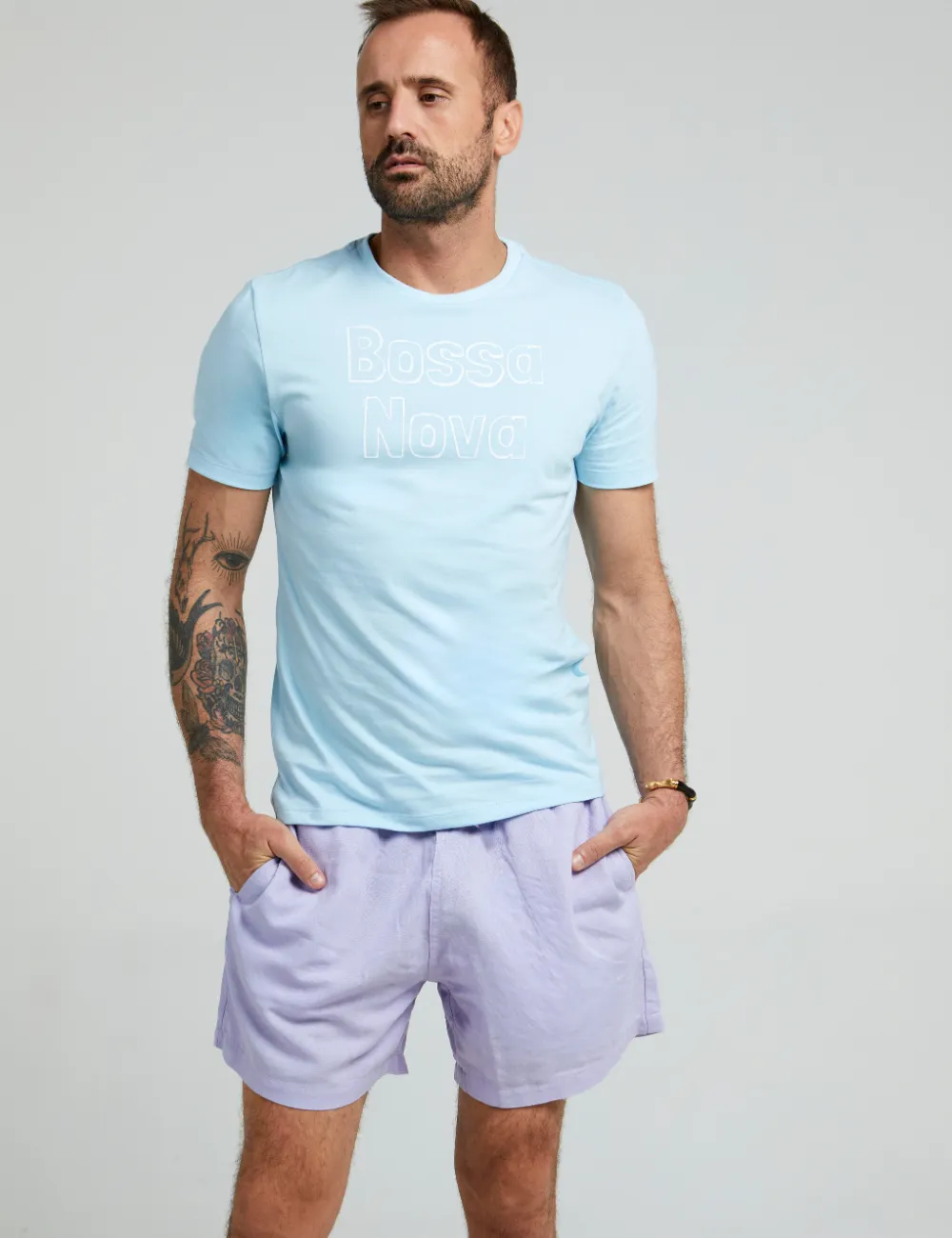T-Shirt Bossa Nova - Azul Claro