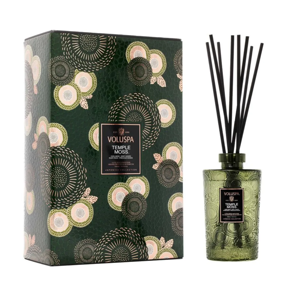 Temple Moss Luxe Reed Diffuser