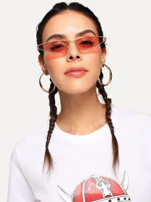 Tined Lens Cat Eye Sunglasses