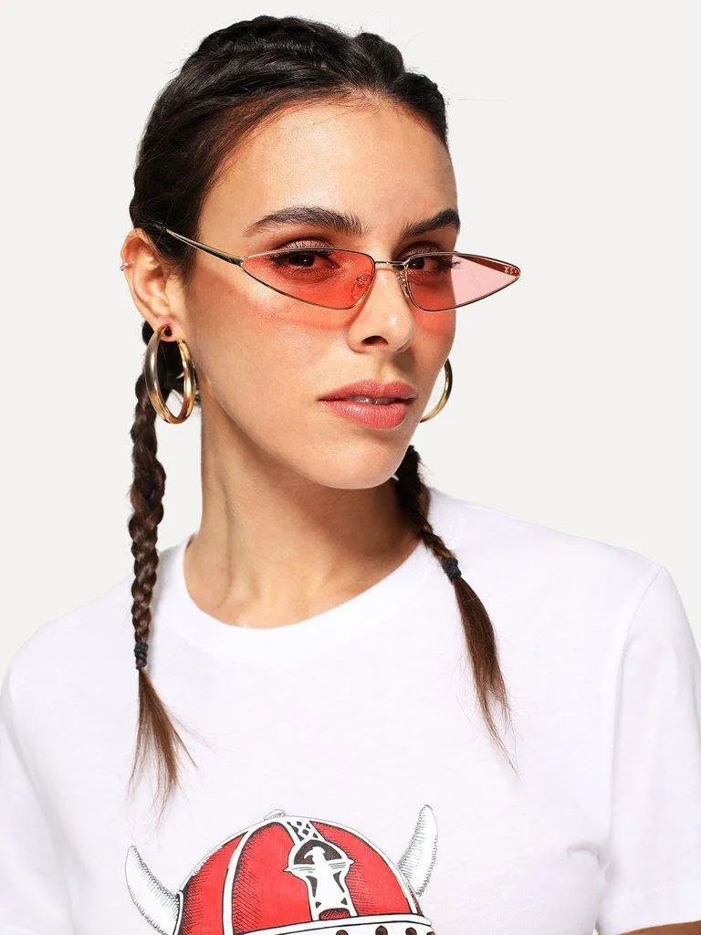 Tined Lens Cat Eye Sunglasses