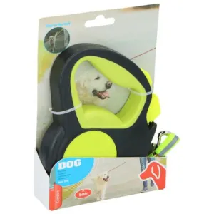 Tratamiento para mascotas ED-41678: Correa retráctil para perros que brilla en la oscuridad - 5M Amarillo