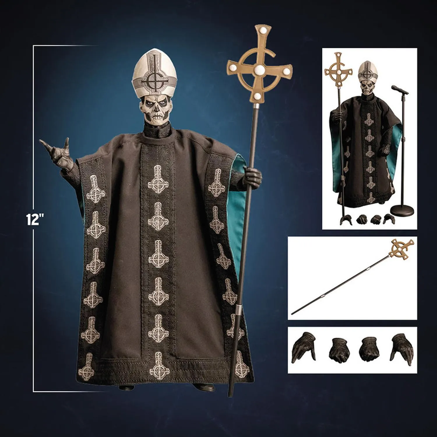 Trick Or Treat Studios Figura Articulada Papa Emeritus Ii Escala 1:6 Ghost