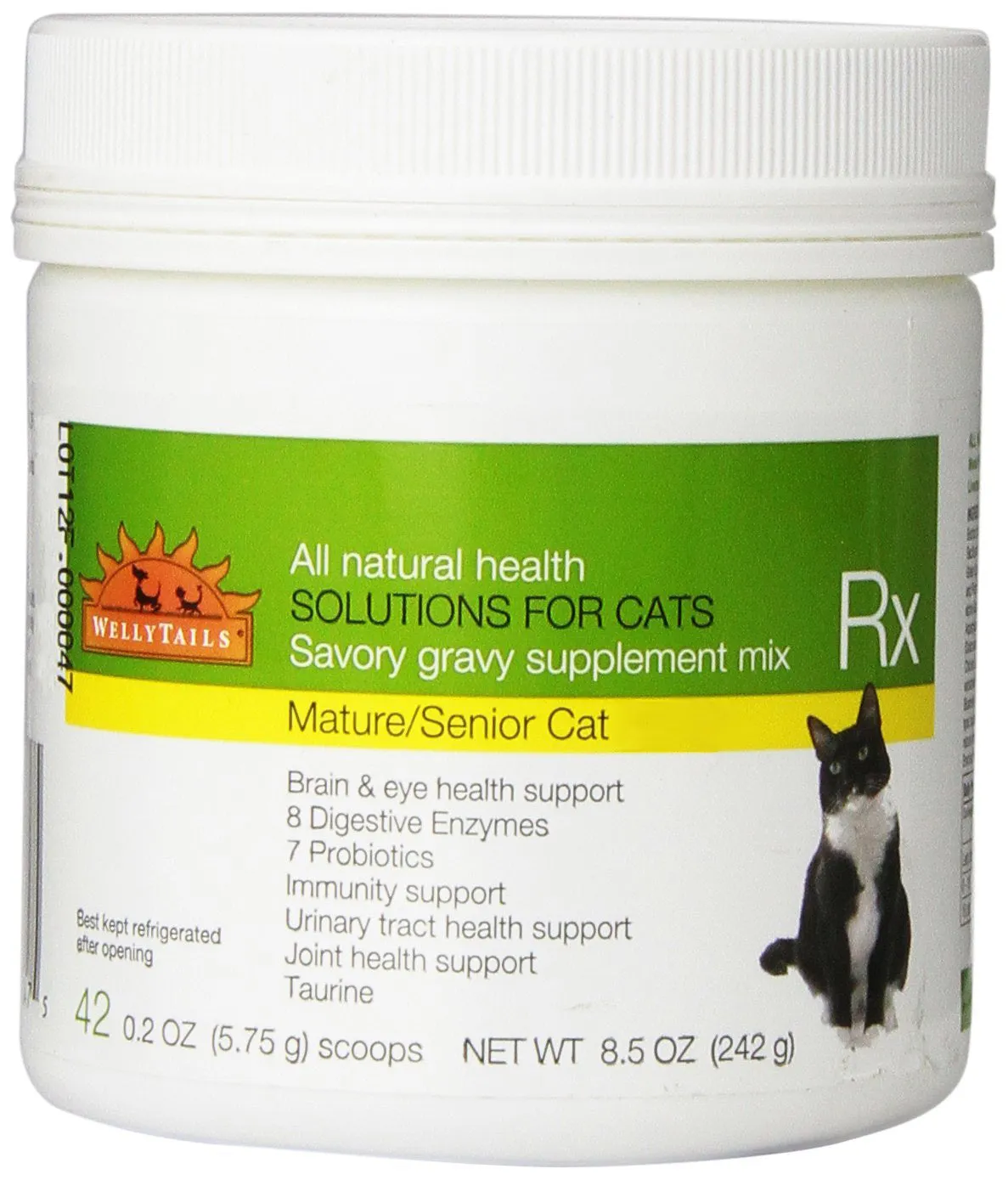 WellyTails Senior Mature Cat Nutritional Supplement for Joint and Urinary Tract Health
